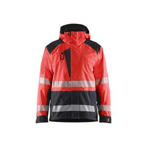 BLAKLADER - 443519875599XL Chaqueta de concha de alta visibilidad Rojo/Negro-EAN 7330509857090 ROPA DE TRABAJO DE 2017 - Product Image 1