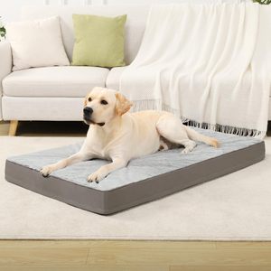 Lage minimale bestelhoeveelheid Universele hondenmat Dubbelzijdig bijtbestendig hondenbed met wasbare flanel, wasbaar met afneembare hondenbank - Product Image 1
