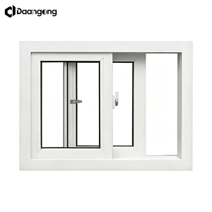 Fenêtre coulissante en plastique à <span class=keywords><strong>double</strong></span> <span class=keywords><strong>vitrage</strong></span> insonorisée, isolation thermique, économie d'énergie, cadre en PVC pour maison, villa, appartement - Product Image 1