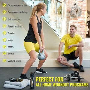 Tapete de Ejercicio Multiusos Delgado de 6'x5' con Base de Espuma de PVC, Antideslizante y Duradero para Fitness en Interiores - Product Image 5