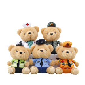 Oso De Peluche Policía Con Ropa Extraíble – Peluche Suave Y Tierno Para Niñas Y Niños