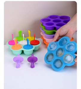 Accesorios de Cocina, Gadgets para el Hogar, Molde de Silicona de 7 Cavidades para Hacer Helados en Forma de Bola, Molde para Hacer Helados DIY, Molde para Batidos de Frutas - Product Image 6