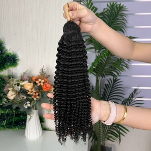 Extensions de cheveux humains vierges à crocheter de 10 à 18 pouces, nœuds miracle, pour tressage – Vente chaude - Product Image 2