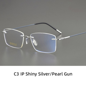 Lunettes professionnelles en <span class=keywords><strong>titane</strong></span> B sans monture, ultralégères, anti-lumière bleue, lunettes optiques de créateur, lunettes de <span class=keywords><strong>vue</strong></span> pour hommes et femmes - Product Image 4