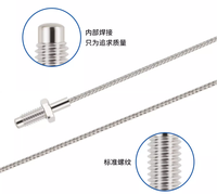 Sensor de Temperatura Tipo K Tipo E, Termopar con Tornillo M6 M8, Cable de Sensor de Termostato