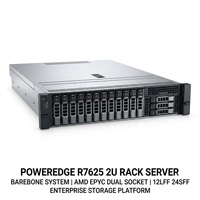 Serveur Rack 2U Dell PowerEdge R7525 R7625 R7725, double processeur AMD EPYC, pour l'IA, le calcul GPU, le Big Data et les entreprises