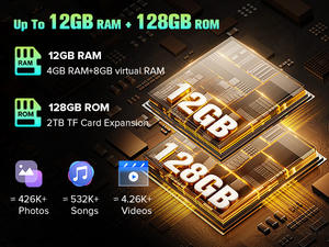 Fossibot F110L 50MP <span class=keywords><strong>Meilleur</strong></span> smartphone robuste Batterie énorme 128G Charge rapide Jeux pour le travail en extérieur NFC Android 15 Téléphone robuste - Product Image 4