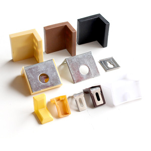Corner Brace Hardware Accessories 5 Mm Thick Plastic With Metal Cover Right Angle Bracket For Cabinet Fixing - Product Image 2