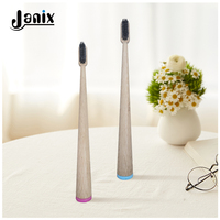 Brosse à dents en bambou 100% écologique, biodégradable, à poils souples, pour adultes