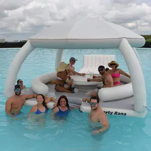 Любимая 2024 дешевая цена, водные спортивные надувные Auqu Banas, водные плавающие палатки, платформа, оптовая продажа