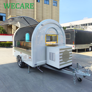 WECARE Carritos Foodtruck extérieur café bar à jus camion de crème glacée chariot à hot-dog Mini cuisine mobile remorques de nourriture entièrement équipées - Product Image 3