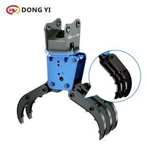 DONGYI 18-24Tons utilisé pelle forestière piles en bois grattoir à bûches 360 rotatif hydraulique grappin 3300mm ouverture de la mâchoire - Product Image 2
