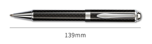 Stylos à bille en fibre de carbone avec logo d'entreprise imprimé, signature, écriture 1,0 mm, stylo en métal rouge pour cadeau, utilisation promotionnelle - Product Image 3