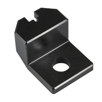 Gabarit de positionnement personnalisé pour fraisage CNC, en aluminium anodisé dur noir, pour équipement d'assemblage automatisé