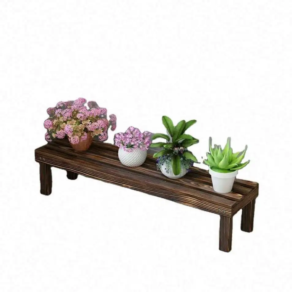 Storage Flower Stand Wall Pot Planter Vase Display Japanese Style Shelving House Fold Wooden Design Towel 4 Plant Rack