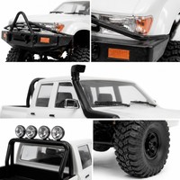 Voiture RC de qualité hobby, pick-up 4x4 télécommandé 2,4 GHz, ABS+métal, tout-terrain, blanc, prêt à rouler, chargeur inclus, cadeau pour garçons