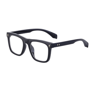 Nueva venta de moda <span class=keywords><strong>Retro</strong></span> mujeres Anti luz azul gafas ópticas diseñador personalizado de alta calidad hombres negro marco cuadrado gafas - Product Image 1