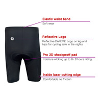 Shorts de cyclisme personnalisés Darevie pour hommes, anti-moisissure, résistants à l'usure, shorts de vélo de route avec poche latérale