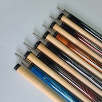Queues de billard Jassinry 58 pouces + 13mm taille de pointe en bois d'érable broche radiale en cuir enveloppes queues de billard de piscine pour bâtons américains