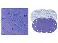 Ligne de production allemande, support P60-P2000, 6 pouces, couleur or, papier abrasif, disques de papier de verre