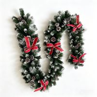 Guirlande de feuilles vertes JD pour fête de Noël, décoration moderne en PVC, vigne artificielle JD-A-016 pour la décoration de Noël du jardin et de la maison