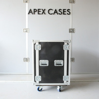 APEX CASES OEM/ODM, boîtier de montage en rack portable antichoc 16U personnalisé pour amplificateur audio, sonorisation PA