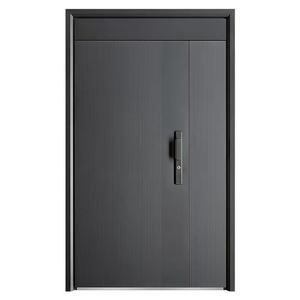 Portes <span class=keywords><strong>d</strong></span>'<span class=keywords><strong>entrée</strong></span> en <span class=keywords><strong>aluminium</strong></span> de luxe aux normes européennes <span class=keywords><strong>Porte</strong></span> résidentielle de sécurité antivol pour l'extérieur Moderne pour les maisons de luxe - Product Image 2