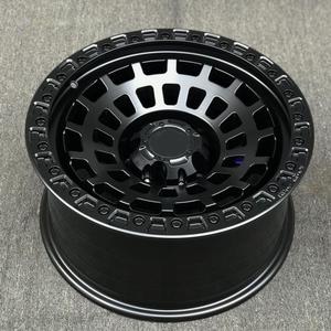 <span class=keywords><strong>Jantes</strong></span> en alliage d'aluminium moulé pour tout-terrain, 20 pouces, multi-trous, noir mat, rouge, Sim Beadlock, R605, vente en gros usine - Product Image 6