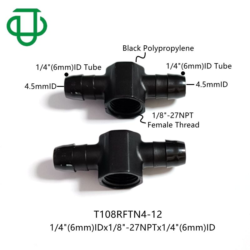 Conectores En T De Púas Para Riego Por Goteo, Conector De Riego De 1/2
