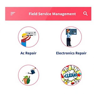 Aplicación móvil para la gestión de servicios de campo: Gestione equipos de campo, asigne trabajos, controle técnicos, programe visitas, capture informes. - Product Image 1