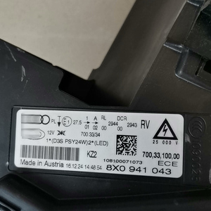 Faros Delanteros Originales USADOS para <span class=keywords><strong>Audi</strong></span> <span class=keywords><strong>A1</strong></span> 2012 2013 2014, Lámpara de Xenón HID 8X0941043 8X0941044 - Product Image 6