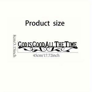 Dio è sempre buono - Decorazione da <span class=keywords><strong>parete</strong></span> in metallo cristiana con versetto biblico, arte della fede per casa, chiesa, ufficio, soggiorno - Product Image 5
