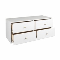 Armoire en bois blanche flottante simple Design mur chambre à coucher armoire de rangement commode commode marocaine commode