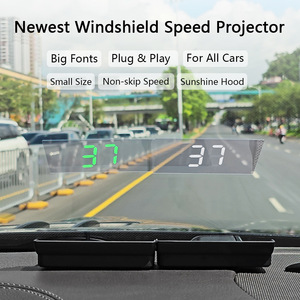 Dernier compteur de vitesse de pare-brise Projecteur à affichage tête haute GPS avec LCD Accessoires de voiture universels avec entrée Type-C - Product Image 2