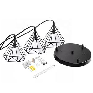 Rustikales Bauernhaus Vintage American 3 Lichter Pendel leuchte Drei Tropfen Kronleuchter - Product Image 5