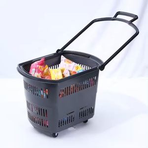 <span class=keywords><strong>Cesta</strong></span> <span class=keywords><strong>de</strong></span> Compras <span class=keywords><strong>de</strong></span> Plástico <span class=keywords><strong>de</strong></span> 50L <span class=keywords><strong>con</strong></span> Logotipo Personalizado <span class=keywords><strong>para</strong></span> Supermercado, <span class=keywords><strong>con</strong></span> Asa en T y Dos <span class=keywords><strong>Ruedas</strong></span> - Product Image 3