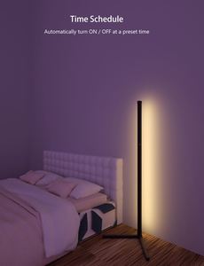 RGB Illusion Color Ambience Floor Lamp for Living Room Bedroom WIFI Wall Lamp Music Festival Play for Night <b>Lights</b> - Product Image 2