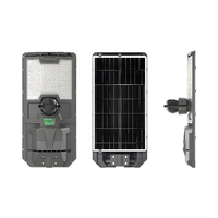 Lampadaire Solaire LED 300W/500W avec Caméra Discrète, Matériau ABS, Étanche IP65, Batterie au Lithium, Télécommande pour Surveillance Routière