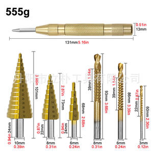 ชุดดอกสว่านไทเทเนียมเคลือบไทเทเนียม Mr Drill ขนาด 4-32 มม. ก้านสามเหลี่ยม ปลายดอกสว่านสีทอง สำหรับเจาะโลหะ - Product Image 3