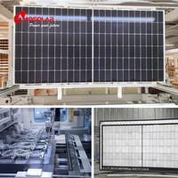 Stock UE 420W 425W 430W Panneau solaire de toit bifacial monocristaline de type N tout noir 570w 580w Panneaux solaires