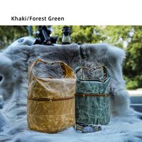 Sac de rangement multifonctionnel en toile de cire d'huile pour l'extérieur Sac de pique-nique épais Bushcraft EDC Gadget et outil de survie pour l'escalade