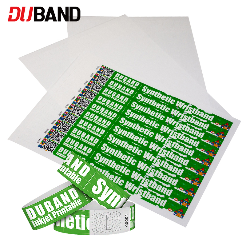 Tyvek Festival Wristband Waterproof Tear Resistant
