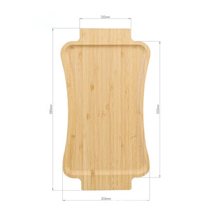 Plateau de service en bambou, couleur bois naturel, forme irrégulière, pour fruits et en-cas, usage domestique, restaurant, extérieur - Product Image 3
