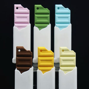 制造商长形巧克力定制徽标2D 3D可爱促销钥匙扣可爱心形巧克力钥匙扣钥匙扣定制徽标 - Product Image 2