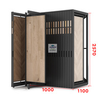 Étagère de présentation coulissante en bois sur mesure pour carrelage, pierre, vinyle - Support coulissant pour salle d'exposition avec OEM/ODM