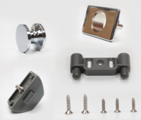 Loquet à poussoir en alliage de zinc et ABS chromé pour meuble de camping-car, bateau et véhicule marin – Plus robuste, plus sûr, sans clé, résistant aux chocs