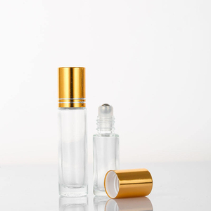Luxury Glass Cylinder Roller <b>Bottle</b> Essential Oil Skin Care Serum Screen Printing 10ml Roll-On Cap LK01 Includes Packaging B - Product Image 3