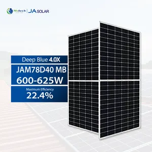 JA太阳能电池板a级聚156电池JAM78D40 JA太阳能600W 605W 610W 615W 620W 625W Solarmodul，带股价