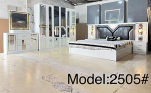 Set Completo di Camere da Letto di Lusso in Stile Turco <span class=keywords><strong>Istanbul</strong></span>, Letto Matrimoniale Moderno con Struttura in Legno, Set di Mobili per Camera da Letto di Alta Gamma - Product Image 5