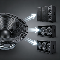 AX18X451 Basket Woofer Power Bocinas 18" Speaker Driver 1800W 8Ohm VC 4.5'' Peralatan Audio Profesional Panggung Pabrik OEM